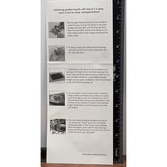 Inque Boutique 50390 Escape Rubber Stamp Set BY SUSAN STRINGFELLOW SUMMER FUN - Picture 4 of 5